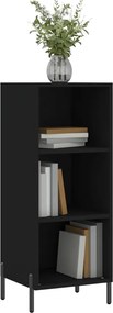 vidaXL Ντουλάπι Μαύρο 34,5x32,5x90 εκ. Επεξεργασμένο Ξύλο
