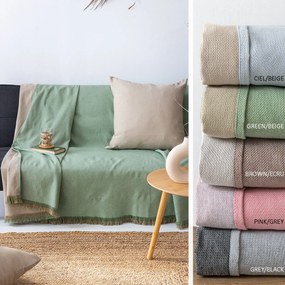 Ριχτάρι Καναπέ Διθέσιου 2 Όψεων (170x250) Palamaiki Oba/2 Γαλάζιο,Μπεζ