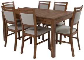 Σετ τραπεζαρίας Boston BA114, 77x80x140cm, Αριθμός θέσεων: 6, Γωνιακό | Epipla1.gr
