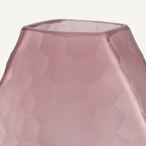 Βάζο από ματ γυαλί σε μπορντό χρώμα, Zenka