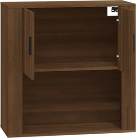 vidaXL Ντουλάπι Τοίχου Καφέ Δρυς 80x33x80 εκ. Επεξεργασμένο Ξύλο