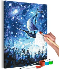 Πίνακας ζωγραφικής με αριθμούς Ιπτάμενο πλοίο - 40x60