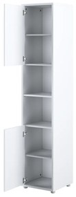 Σετ επίπλων Concept Pro Lenart AH145, Άσπρο, Πλαστικοποιημένη μοριοσανίδα, Τάβλες για Κρεβάτι, 90x200, Ενιαίος, Με κρεβάτι, Με πρόσθετο εξοπλισμό, Άσπρο