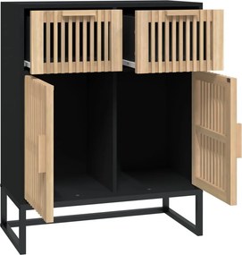 vidaXL Συρταριέρα Μαύρη 60 x 30 x 75 εκ. από Επεξεργασμένο Ξύλο