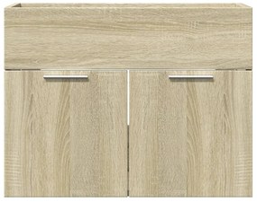 vidaXL Ντουλάπι Νιπτήρα Sonoma Δρυς 60 x 38,5 x 46 εκ. από Επεξ. Ξύλο