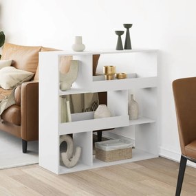 VidaXL Διαχωριστικό Χώρου-Βιβλιοθήκη Λευκό 100x33x94,5 εκ. Επεξ. Ξύλο