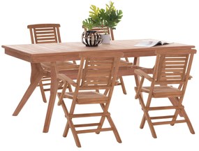 ΣΕΤ ΤΡΑΠΕΖΑΡΙΑΣ WONDER HM21290 ΤΡΑΠΕΖΙ &amp; 4 ΠΟΛΥΘΡΟΝΕΣ ΠΤΥΣΣΟΜΕΝΕΣ-ΤΕΑΚ