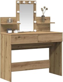 vidaXL Τραπέζι περιποίησης Artisan Oak 100 x 40 x 130 εκ