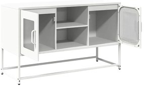 vidaXL Έπιπλο Τηλεόρασης Λευκό 100,5x39x60,5 εκ. από Ατσάλι