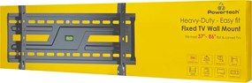 POWERTECH επιτοίχια βάση τηλεόρασης PT-1371, 37-86", έως 75kg, fixed