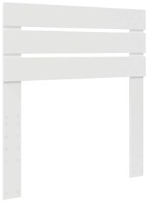 vidaXL Κεφαλάρι με κεφαλάρι Λευκό 80 cm Επεξεργασμένο ξύλο