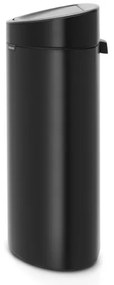 Κάδος Brabantia Touch Bin New 649733, 40 l, αθόρυβο και ομαλό κλείσιμο, επίπεδη πλάτη, Μαύρο