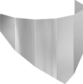 vidaXL Περίγραμμα γκαζόν 100 x 45 cm Ατσάλι Ασημί