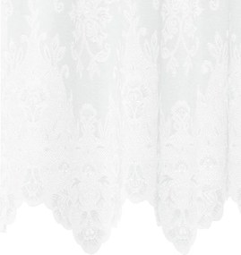 vidaXL Κουρτίνα Δαντέλας με κουρτίνες Λευκό 240 x 300 εκ Πολυεστέρας