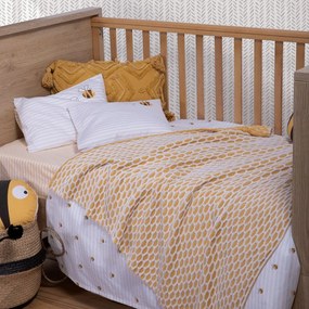Κουβέρτα Βρεφική Bee Honey Nef-Nef Cuddle 80x110cm 100% Cotton