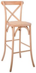 Σκαμπό Bar Destiny Ε7022,3 45x48x110cm Natural Wood, Mat