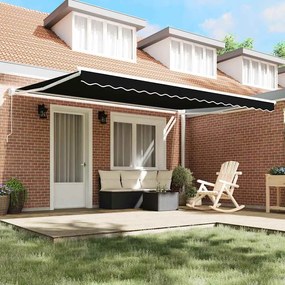 vidaXL Σκηνίτσα Αναδιπλούμενη Μαύρο 450 x 300 εκ Πολυεστέρας, Μέταλλο
