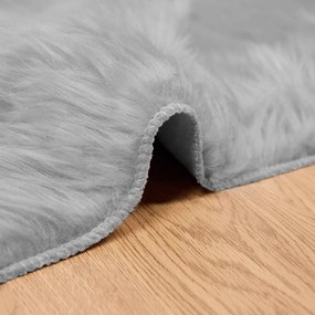 vidaXL Χαλί από τεχνητό πρόβειο δέρμα TAFALLA Γκρι 160 x 230 cm