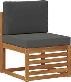 vidaXL Σειρά Καναπέ Εξωτερικού 5 pcs Φυσικό και Ανθρακί