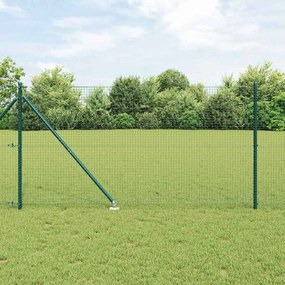 vidaXL Φράχτης με Στήλες. Πράσινο 1.2 x 25 m Ατσάλι