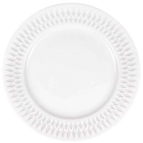 Πιάτο Ρηχό Diamante PRPW430001 Φ27cm White Oriana Ferelli® Porcelain
