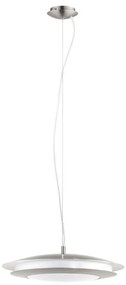 Φωτιστικό Οροφής Κρεμαστό Led Moneva-C 98044 Nickel Eglo Metal, Plastic
