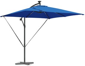 vidaXL Ομπρέλα Cantilever Banana με κλειδαριά Μπλε 249 x 249 x 250 εκ.