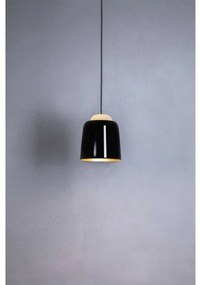 Κρεμαστό Φωτιστικό Οροφής 1xE27 Μέταλλο Glossy Φ24cm Teodora S1 Prandina-1B23000213559-Μαύρο-Χρυσό 1B23000213559