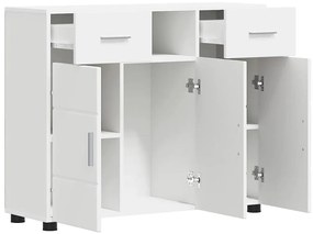 vidaXL Πλαϊνό γραφείο Λευκό 88.5 x 30.5 x 73 εκ Επεξεργασμένο ξύλο