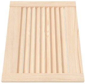 vidaXL Πορτάκια με Περσίδες 2 Τεμ. 39,5x49,4 εκ. από Μασίφ Ξύλο Πεύκου