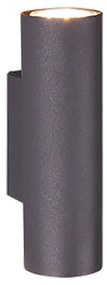 Marley Μοντέρνο Φωτιστικό Τοίχου με Ντουί GU10 σε Μαύρο Χρώμα Πλάτους 18cm Trio Lighting 212400232