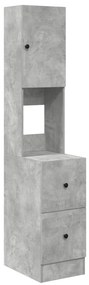 vidaXL Ντουλάπι Κουζίνας Γκρι Σκυριά 35x50x180 εκ. Μοριοσανίδας