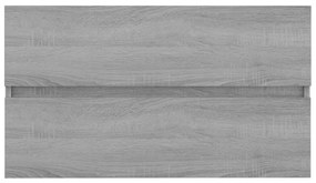 vidaXL Ντουλάπι Νιπτήρα Γκρι Sonoma 80x38,5x45 εκ. Επεξεργασμένο Ξύλο