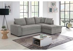 BILL ΚΑΝΑΠΕΣ ΚΡΕΒΑΤΙ ΓΩΝΙΑ ΔΕΞΙΑ ΓΚΡΙ 241x173x94 - 70-0406