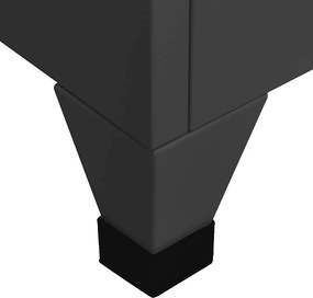 vidaXL Φοριαμός Ανθρακί 38 x 45 x 180 εκ. από Ατσάλι