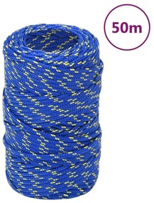 vidaXL Σχοινί Ναυτιλίας Μπλε 2 χιλ. 50 μ. από Πολυπροπυλένιο