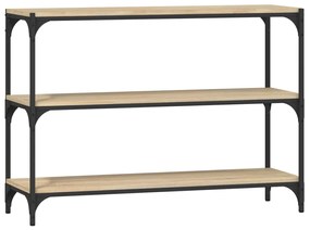vidaXL Βιβλιοθήκη Sonoma Δρυς 100x33x70,5 εκ. Επεξεργ. Ξύλο &amp; Ατσάλι