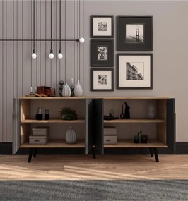 Stewehome μοντέρνα κονσόλα σαλονιού 180x45x80 cm