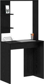 vidaXL Γραφείο Μαύρη Οξυά 78,5 x 37 x 154,5 cm Επεξεργασμένο Ξύλο