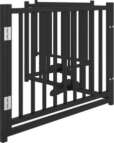 vidaXL Διαχωριστικό Σκύλων/Πόρτα Πτυσσόμενο 4 Πάνελ 320εκ. Μασίφ Ελάτη