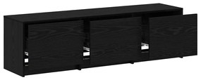 vidaXL Έπιπλο Τηλεόρασης με συρτάρι Μαύρη δρυς 140 x 34 x 40 εκ