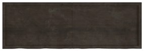 vidaXL Ράφι Τοίχου Σκούρο Καφέ 180x60x(2-4) εκ. Επεξ. Μασίφ Ξύλο Δρυός