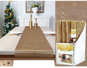 Χριστουγεννιάτικος Runner Τραπεζιού Χρυσό 40x180cm