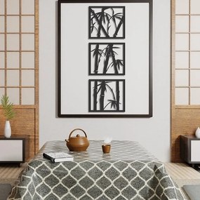 Σετ των 2 Intra απο ξύλο plywood 3mm-4mm πάχος – Bamboo Tree Decor Wall Set με 3 πάνελ ξύλο 50x60 cm INTRAVECTRY-MY555369