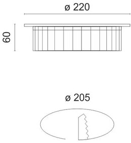 Χωνευτό LED οροφής 5835