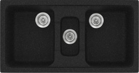 Sanitec Classic 325 (97×51) - Γρανιτένιος νεροχύτης - Granite BLACK