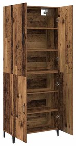 vidaXL Highboard 2 pcs Παλαιό ξύλο 69.5 x 34 x 180 εκ.