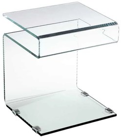 Βοηθητικό τραπεζάκι Glasser Clear 42x38x48cm