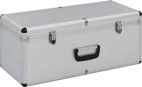 vidaXL Κασετίνες Αποθήκευσης 2 τεμ. Ασημί από Αλουμίνιο