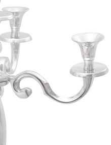 vidaXL Κηροπήγιο Ασημί 39x39x60 εκ. Αλουμίνιο